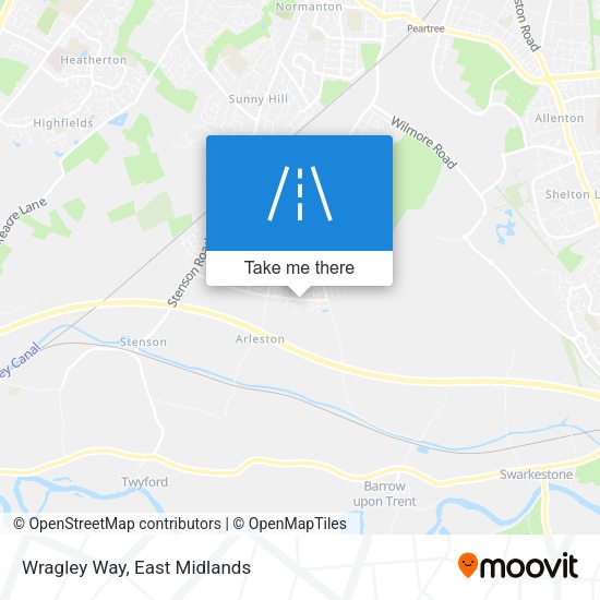 Wragley Way map