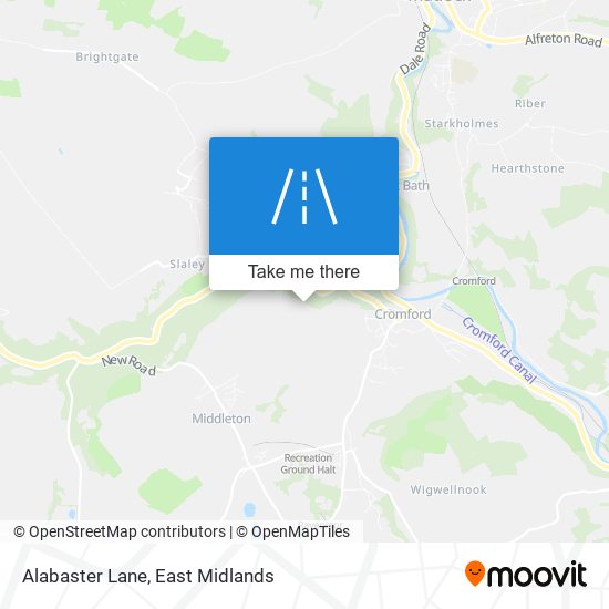 Alabaster Lane map
