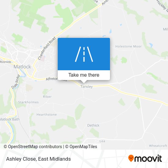 Ashley Close map