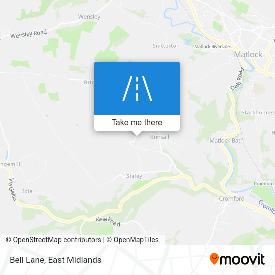 Bell Lane map