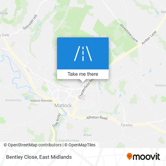 Bentley Close map