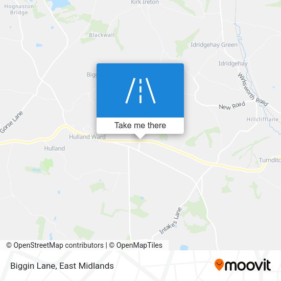 Biggin Lane map