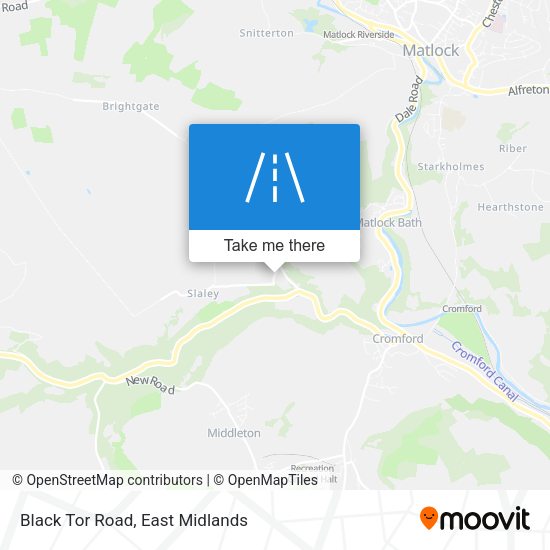 Black Tor Road map