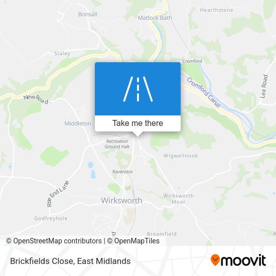 Brickfields Close map