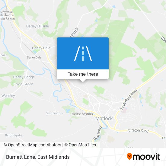 Burnett Lane map