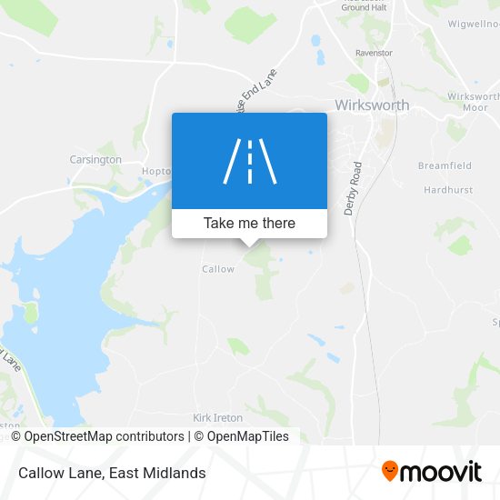 Callow Lane map