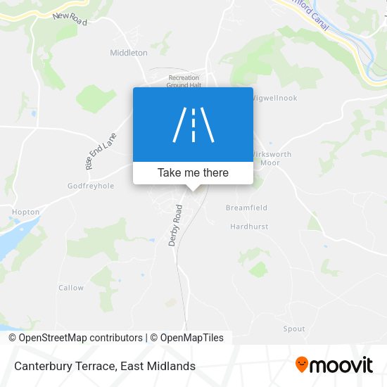 Canterbury Terrace map