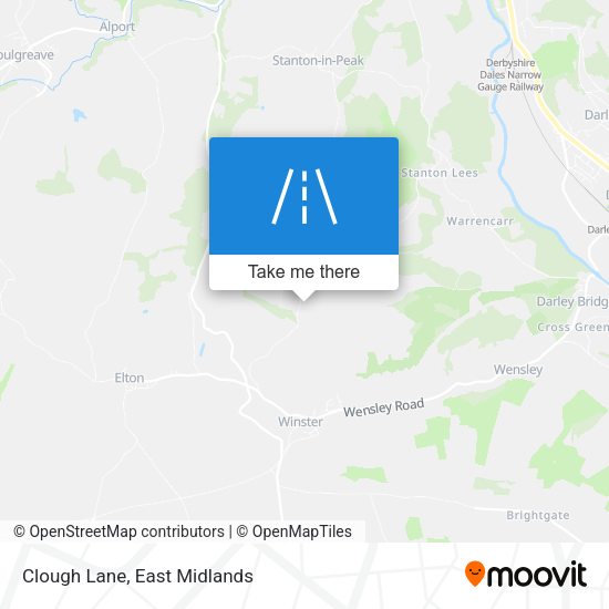 Clough Lane map