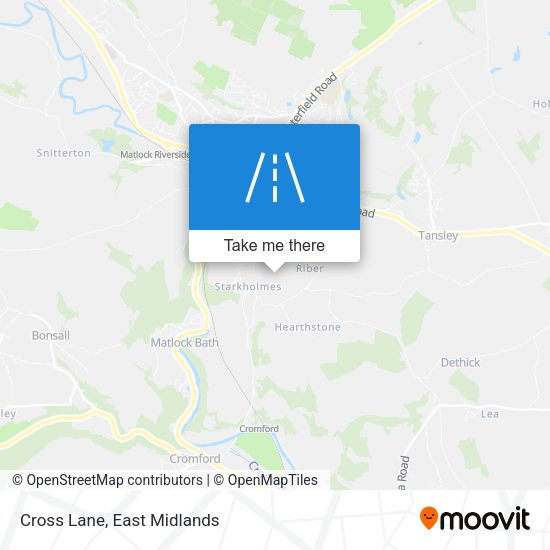 Cross Lane map