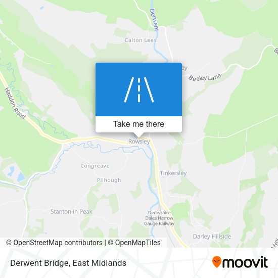 Derwent Bridge map