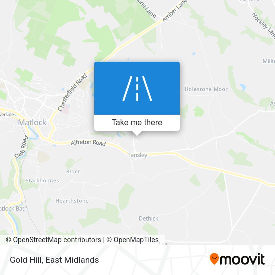 Gold Hill map