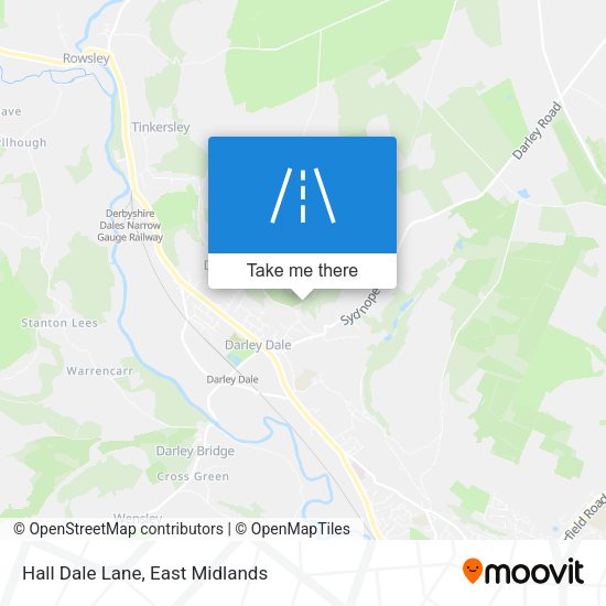 Hall Dale Lane map