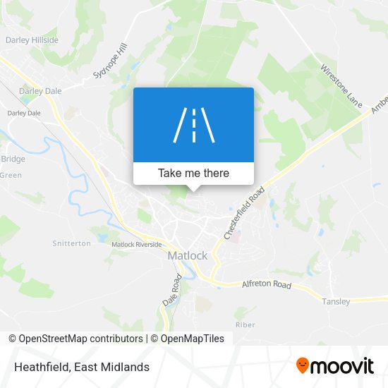 Heathfield map