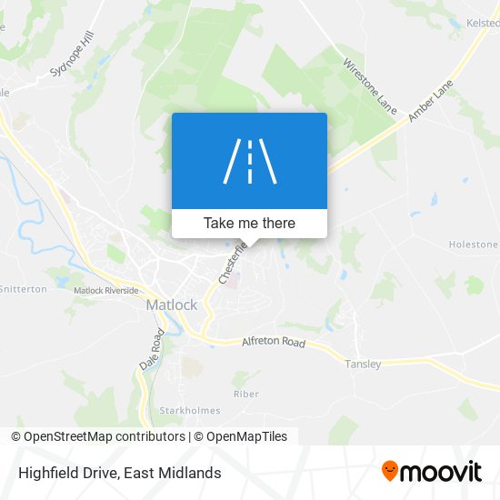 Highfield Drive map