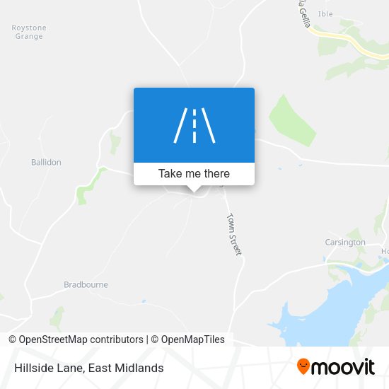 Hillside Lane map