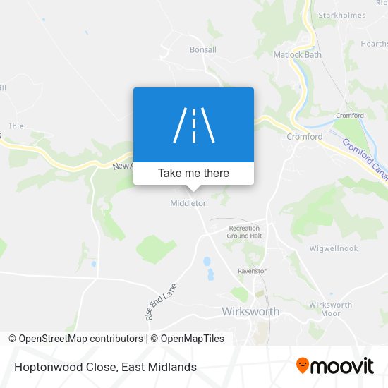 Hoptonwood Close map