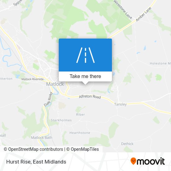 Hurst Rise map