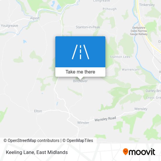 Keeling Lane map