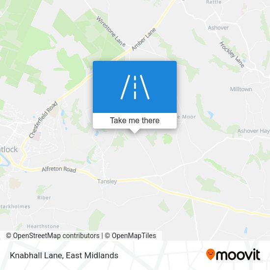 Knabhall Lane map