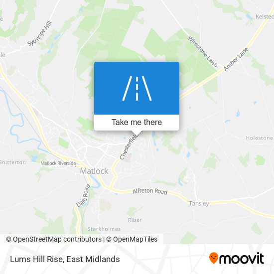 Lums Hill Rise map