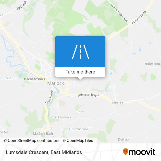 Lumsdale Crescent map