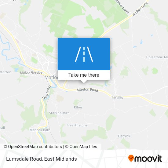 Lumsdale Road map