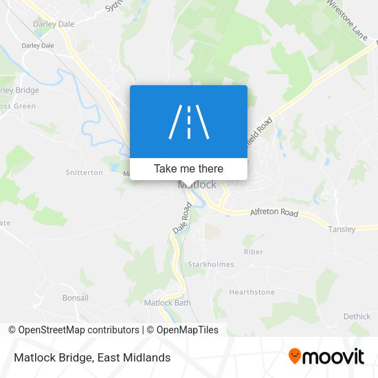 Matlock Bridge map