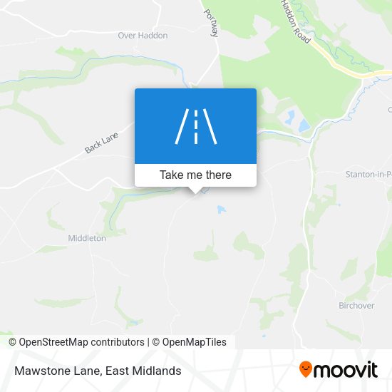 Mawstone Lane map