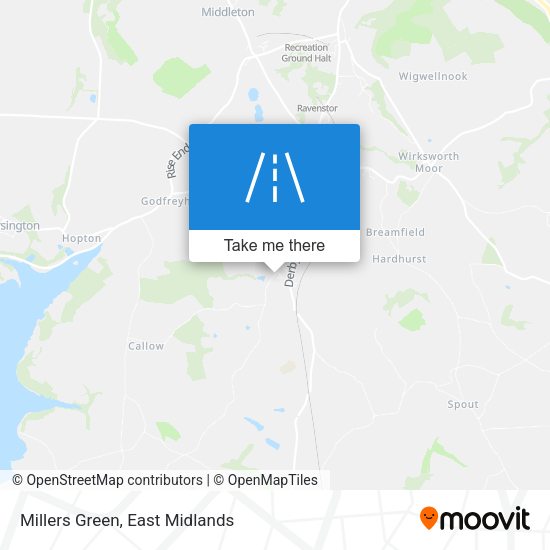 Millers Green map