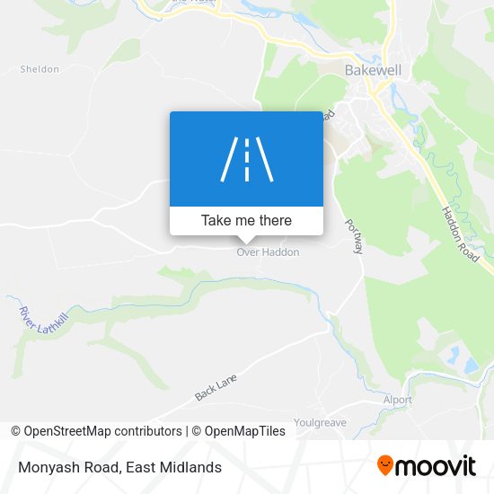 Monyash Road map