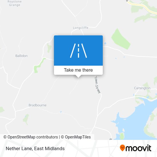 Nether Lane map