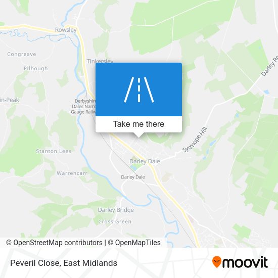 Peveril Close map