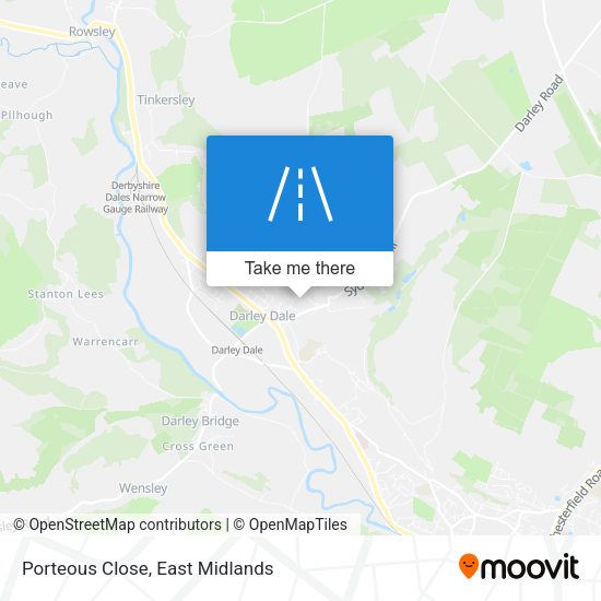Porteous Close map