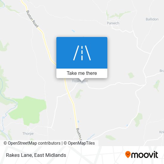 Rakes Lane map