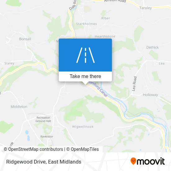 Ridgewood Drive map