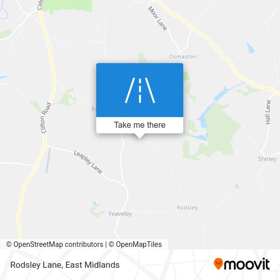 Rodsley Lane map