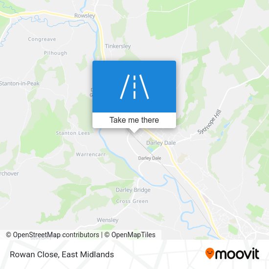 Rowan Close map