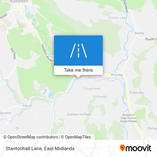 Stantonhall Lane map