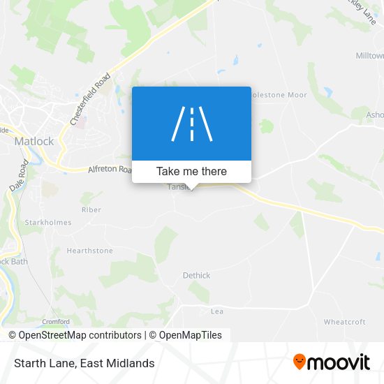 Starth Lane map