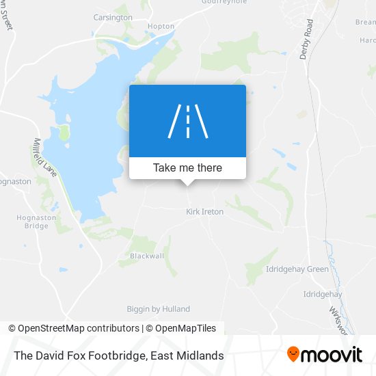 The David Fox Footbridge map