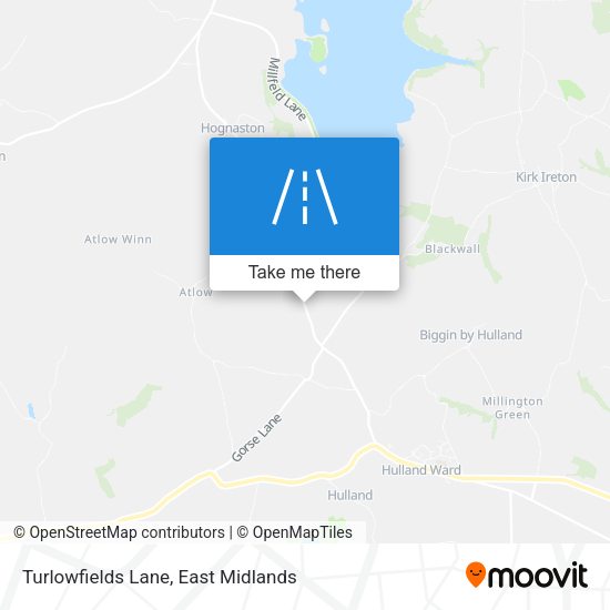 Turlowfields Lane map