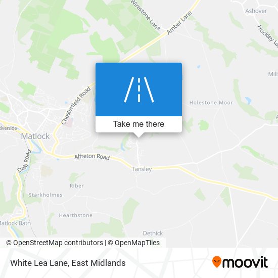 White Lea Lane map