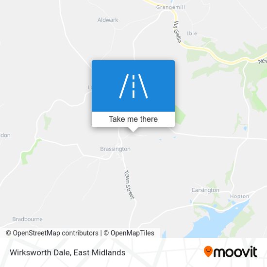 Wirksworth Dale map