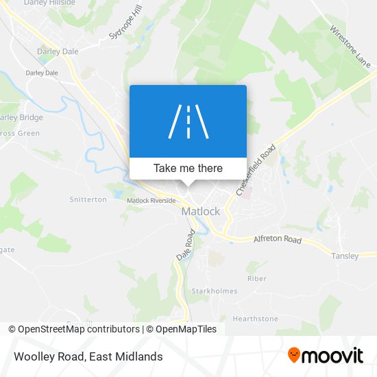 Woolley Road map