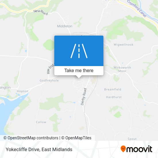 Yokecliffe Drive map