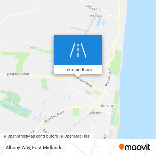Albany Way map