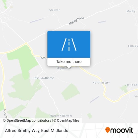 Alfred Smithy Way map