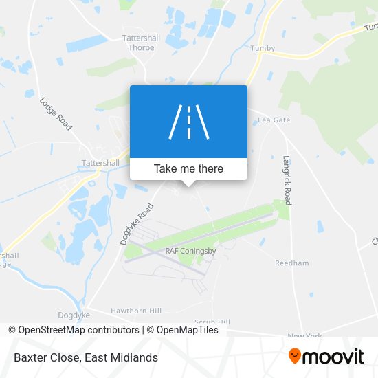Baxter Close map
