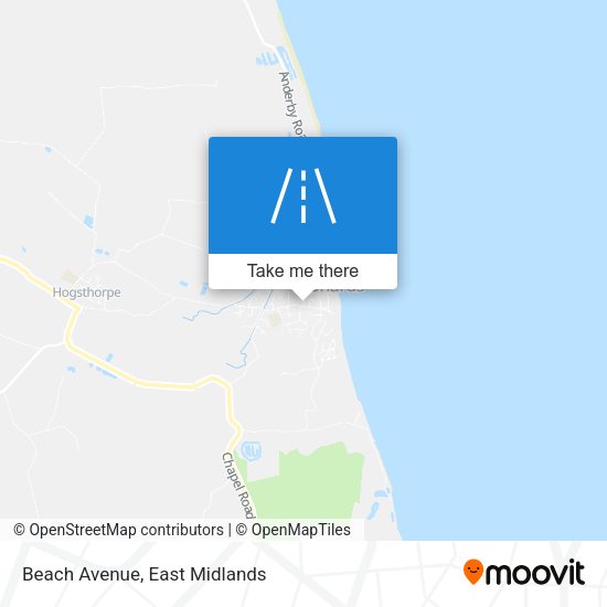 Beach Avenue map