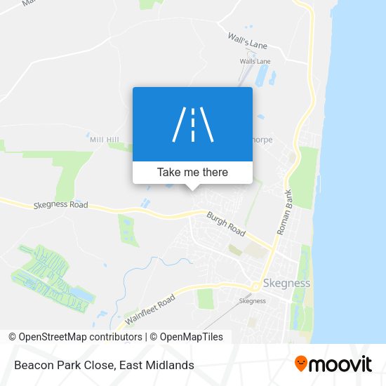 Beacon Park Close map